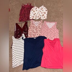 Maurices Women's Tank Tops - Red, White, Pink, Blue Collection